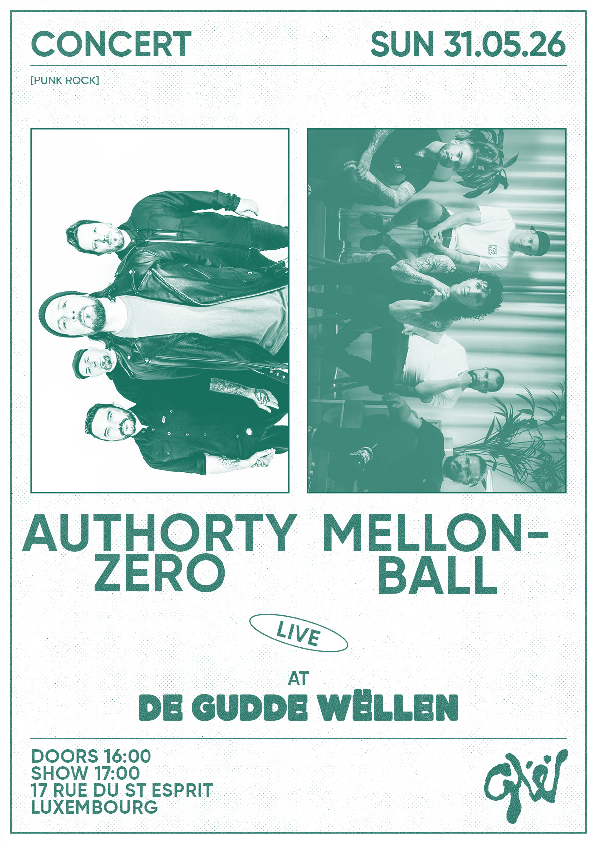 Veranstaltungsbild für AUTHORITY ZERO  (US) & MELONBALL (D)